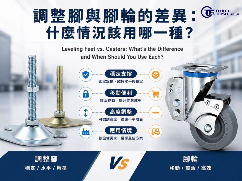 調整腳與腳輪的差異：什麼情況該用哪一種？